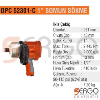 Havalı Somun Sökme opc 52301 c